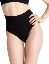 NEW Essentials By Tummy Tank Nylon Seamless Shaping Thong Tummy Control L/XL