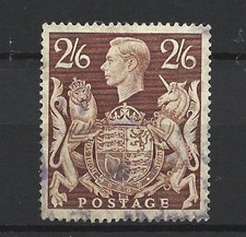 1939 - Great Britain KGVI 2/6 Brown Large Definitive Stamp Used SG#476