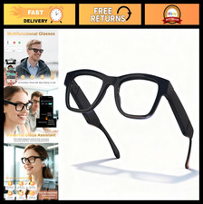 Smart Translation Glasses with Bluetooth, 164 Languages, Music  Calls, Color-Ch