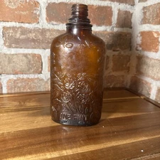 Vtg Four Roses One Pint Amber Whiskey Bottle Frankfort KY 