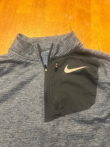 Nike Therma Sphere Element Herren Small blau 1/4 Reißverschluss Langarm Laufshirt - Bild 3 von 7