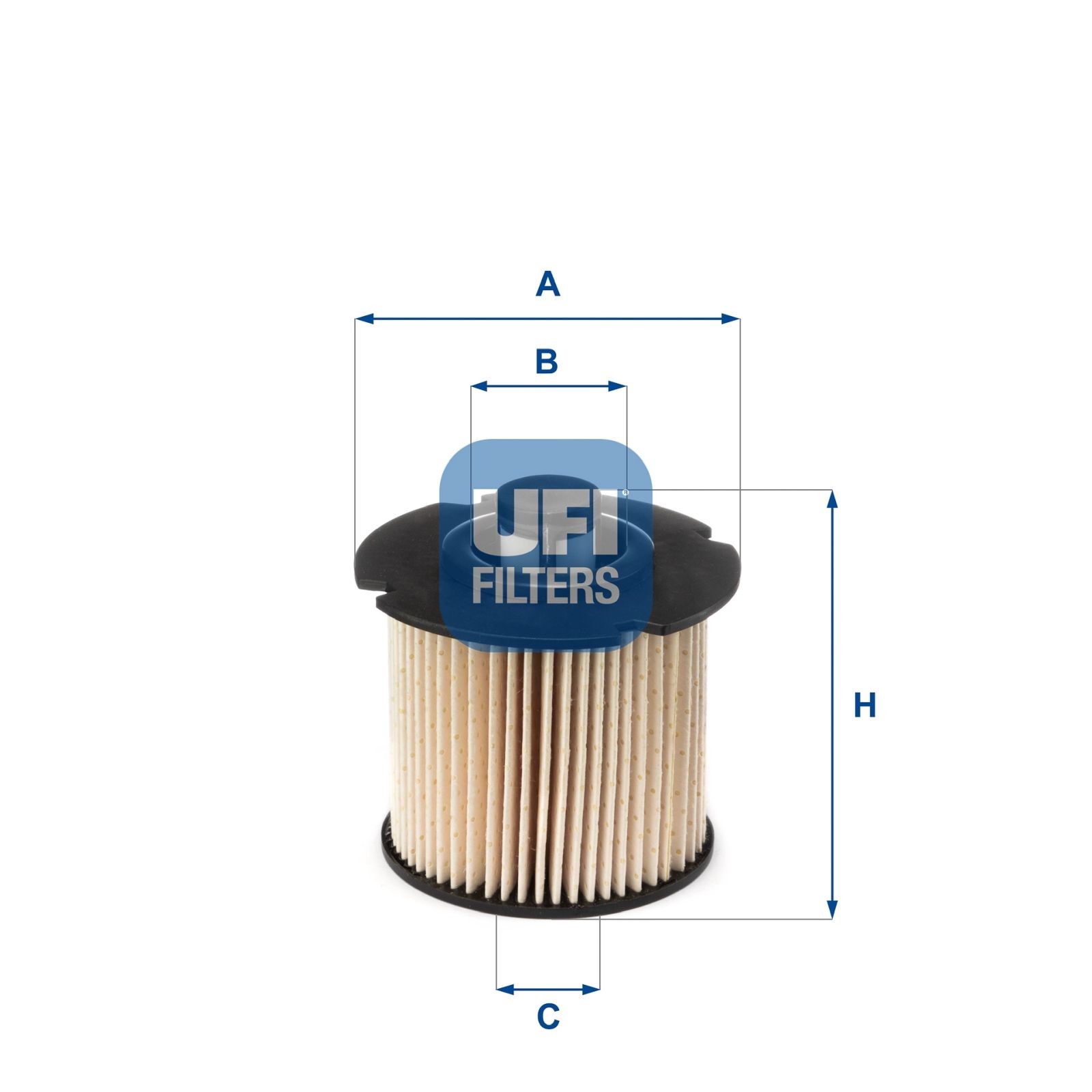 ORIGINAL® Ufi Kraftstofffilter für Ford FIESTA VI FOCUS III Turnier GALAXY III