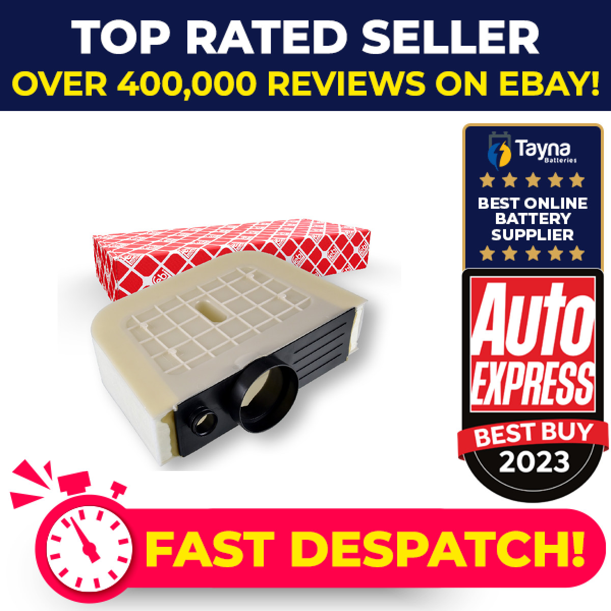 Air Filter fits AUDI Q7 4M, 4MB 3.0D 2015 on 4M0133843C Febi Quality Guaranteed