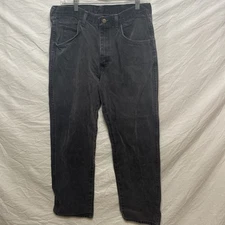 Rustler by Wrangler Men's Regular Fit Straight-Leg Jeans 34 X 30 Black Denim