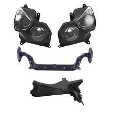 Front Headlight & Upper Stay Fairing Bracket Fit For Kawasaki Ninja ZX14R 06-11