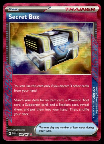 Pokemon TCG Twilight Masquerade #163/167 Secret Box NM