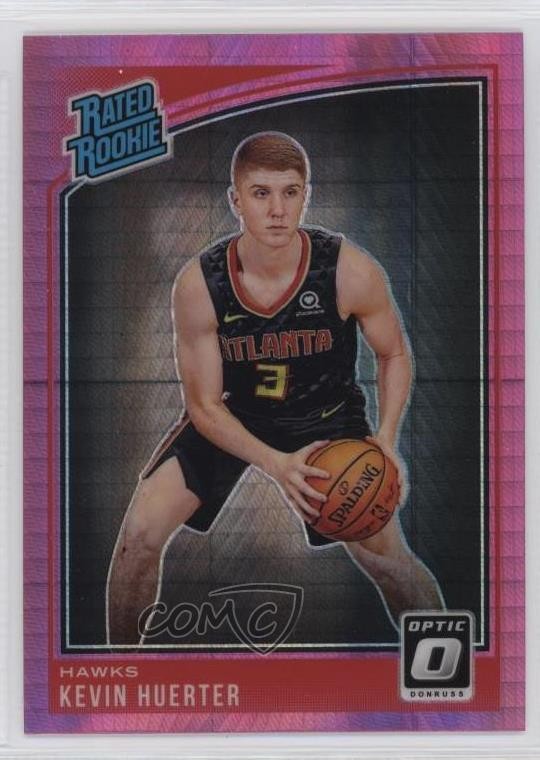2018 Panini Donruss Optic Rated Rookie Pink Hyper Prizm Kevin Huerter #184 1dn
