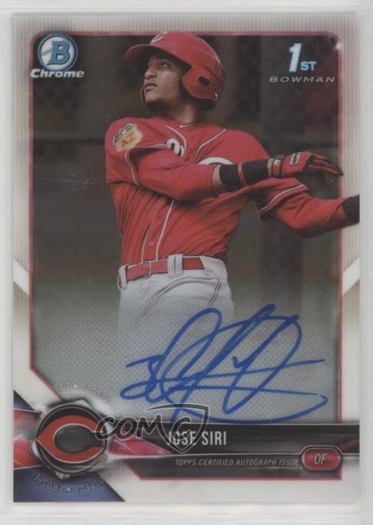 2018 Bowman Chrome Prospect Auto Jose Siri #CPA-JS Auto b5f