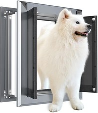 Large Dog Door for Wall French Style Design Aluminum Frame Retractable Tunnel