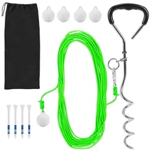 Golf Ball on a String Golf Training Tool Golf Swing Trainer | 65 Feet of Ball...