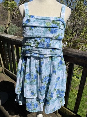 Abercrombie Kids Girl s 17/18 Blue Floral Sundress