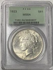 PCGS MS64 United States Philadelphia Mint 1882  (p) Silver Peace Dollar Coin