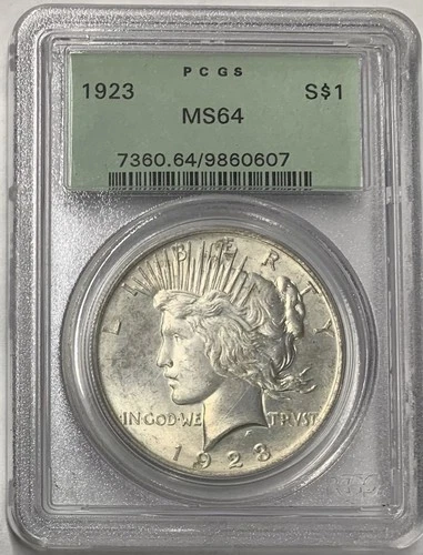 PCGS MS64 United States Philadelphia Mint 1882  (p) Silver Peace Dollar Coin