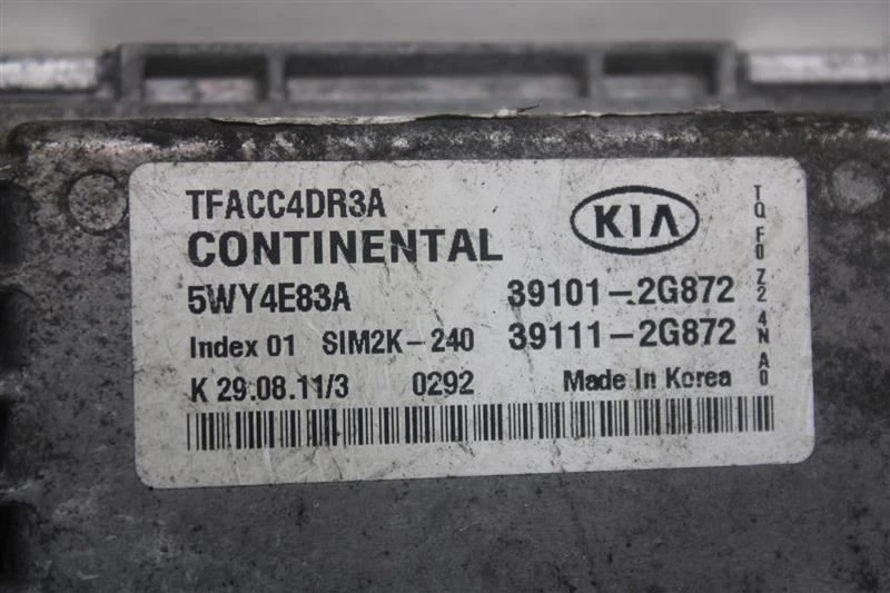 ORDENADOR ECU ECM KIA OPTIMA 2011 11 2012 12 2013 13 391112G872 1161163 Foto 3 de 4