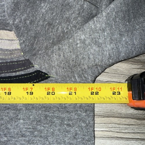 Aviator Nation 5 Stripe Hoodie Unisex Size M Heathered Grey Multi - Imagen 5 de 6