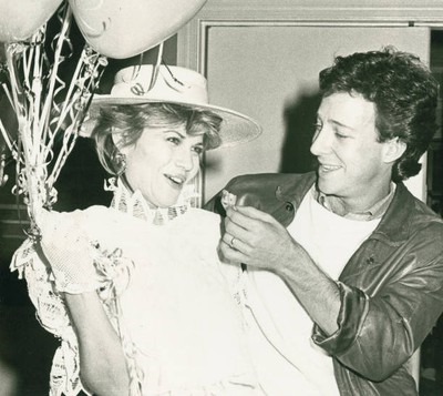 Actress Markie Post actor Michael Ross at the taping of ''Being You- Old Photo