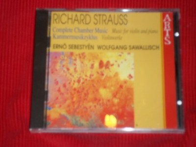 RICHARD STRAUSS COMPLETE CHAMBER MUSIC VOL 5 ERNO SEBESTYEN 1997 8 TRACK CD