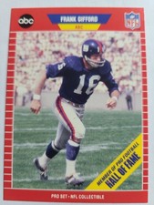 1989 Pro Set Frank Gifford #2