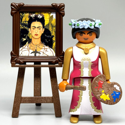 Playmobil Viva La Vida Painting Frida Kahlo Painter Artist Female Adult Figure