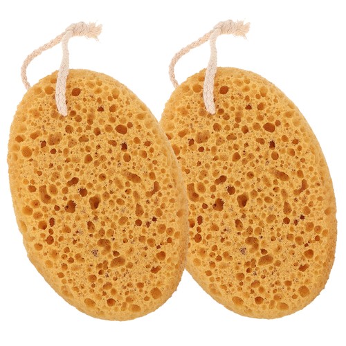 2 Pezzi Spugna da Bagno Polimerica Scrubber Corpo Esfoliante Spugna Doccia per Bagno - Foto 5 di 12