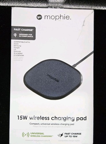 Mophie 15W Wireless Charging Pad Universal - Black - Picture 1 of 3