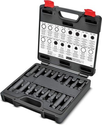 Powerbuilt 16 Piece Locking Lug Nut Master Key Set, Wheel-Lock Removal Tool K...