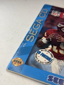 Joe Montana&rsquo;s Football (Sega CD, 1993) Disc & Manual, Reg. Card,  Tested