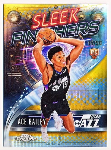 2025 Topps Chrome Ace Bailey Refractors Gold (RAW)