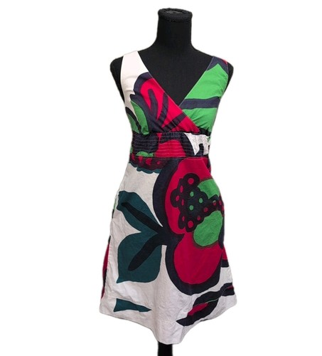 Anthropologie Marimekko Sun Dress Women's 4 Shirred Sleeveless Colorful Floral - 第 1/10 張圖片