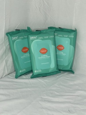 Lot of 3 Lume Acidified Deodorant Wipes - 45ct Each Cool Cucumber (135 Total)