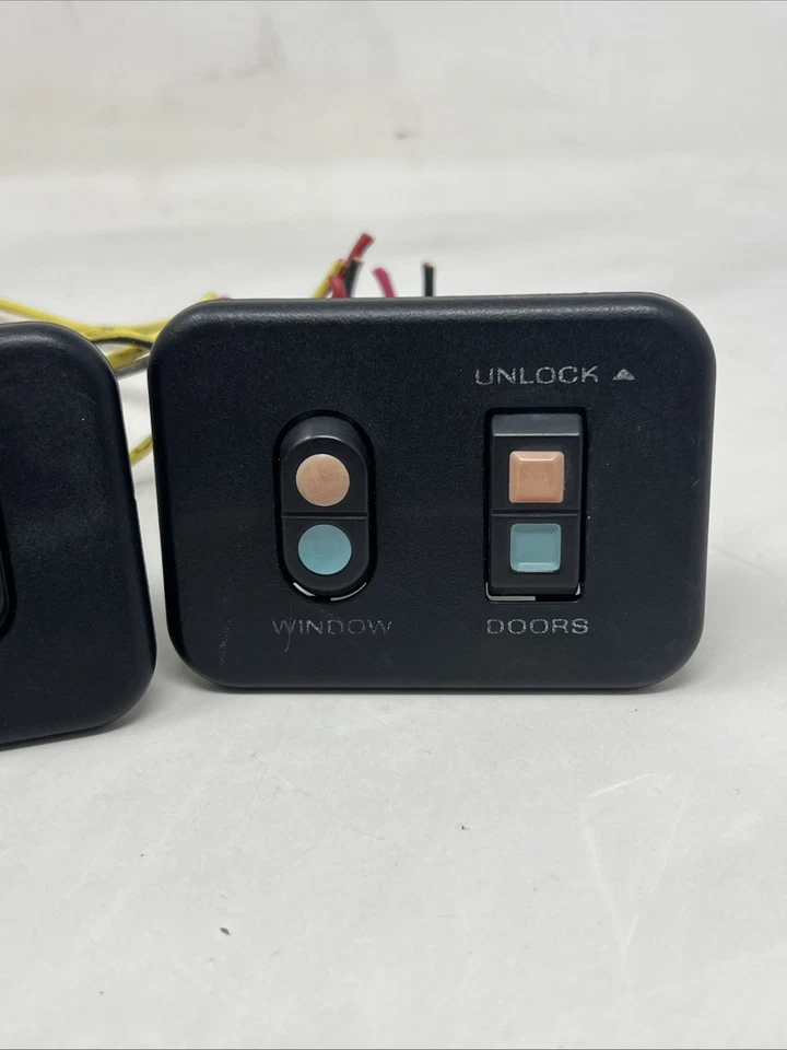 87-91 Ford F150 F250 F350 Bronco Power Window Door & Lock Switch Set OEM - Image 3 of 4