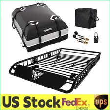 64 Roof Rack 200lbs Wluggage Bag Suv Trucks Top Luggage Carrier Basket Holder 64 Roof Rack 200lbs Wluggage Bag Suv Trucks Top Luggage Carrier Basket Holder