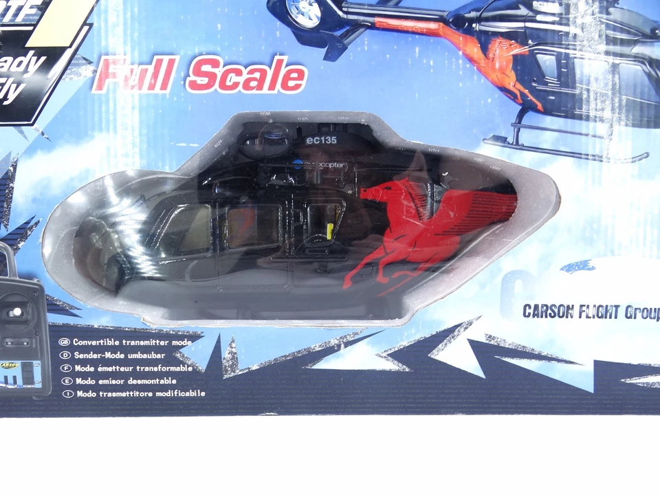 Red Horse EC-135 Hubschrauber Helikopter RC Ferngesteuert Carson wie NEU OVP - Bild 3 von 4