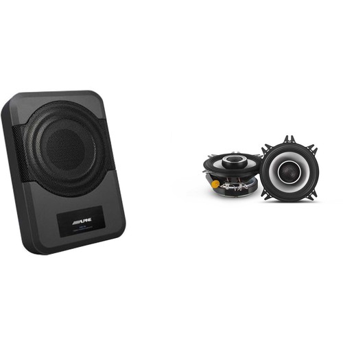 Alpine S2-S40 - Next-Generation S-Series 4" Coaxial Speaker Set w/ PWE-S8 Pow...