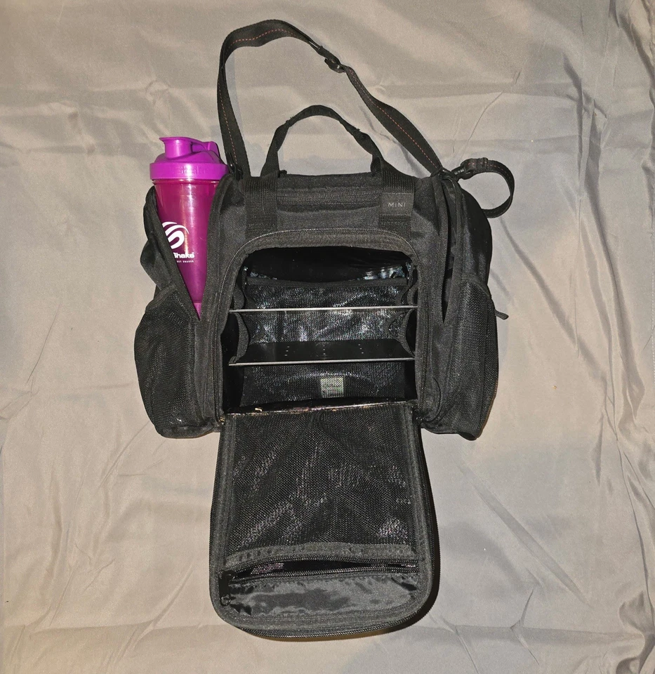 Paquete de 6 bolsas de fitness paquete de seis innovadoras de viaje bolsa de gimnasio para preparación de comidas negra Foto 2 de 4