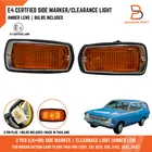 2x Amber Front Side Fender Marker Lights Fits Nissan Datsun 120Y B210 240Z 260Z