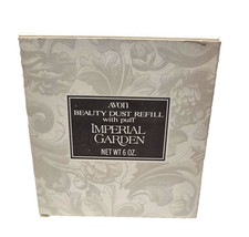 Vintage Avon Imperial Garden Beauty Dust Refill W/Puff NOS NIB