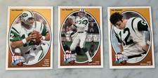 1991 Upper Deck Football Heroes Joe Namath Card Lot - 3 Cards