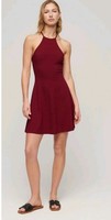 Superdry Womens size 12  Mini Jersey Fit-And-Flare Dress