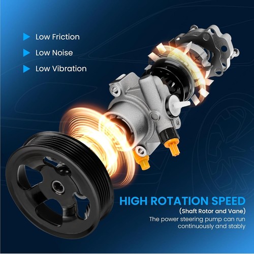 Power Steering Pump w/ Reservoir 1996-20 for Toyota 4Runner L4 2.7L 44320-35630 - Bild 4 von 9