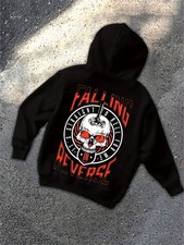 Men's Falling in Reverse Graphic Hooded Sweatshirt - Oversized Streetwear Pullov