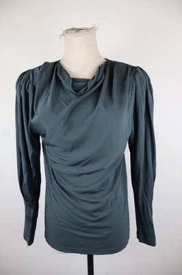 MASSIMO DUTTI LANGARM SHIRT DAMEN S WOMAN CASUAL VINTAGE T-SHIRT SCHULTER