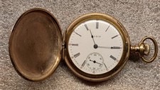 1900 ELGIN Hunter Case Gold Fill Pocket Watch G216 C75 6s 15J Parts/Repair