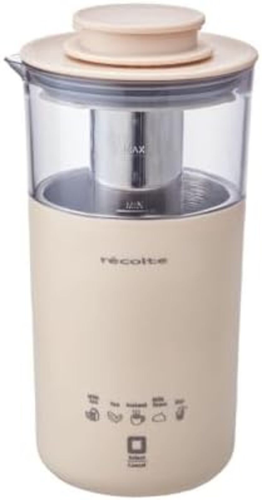 recolte Milk Tea Maker RMT-1 W Fully Automatic tea maker with milk Foaming F/S