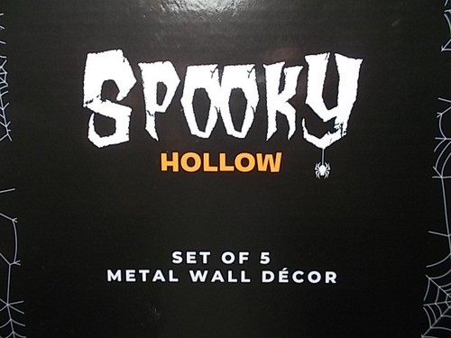 Set of 5 Halloween Gold Metal Scary Tarantula Spiders Decor - Picture 3 of 3