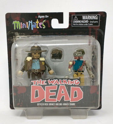 Walking Dead Officer Rick Grimes & One-Armed Zombie Minimates 2012 Diamond