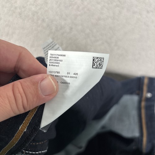 Jeans uomo Boss Hugo Boss taglia 46x32 Maine 3 regular fit cimosa lavaggio scuro - Foto 12 di 16