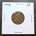 1919 Lincoln Wheat Small Cent KM#132 Bronze BN Brown Business Strike