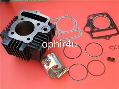 Cylinder Honda C100 CT100 97CM3 50mm Bore Rings Piston Pin Gaskets kit 100cc - Picture 1 of 1