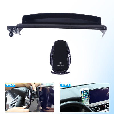 ABS Black Console Side Wireless Charging Mobile Phone Holder For BMW X3 X4 2022